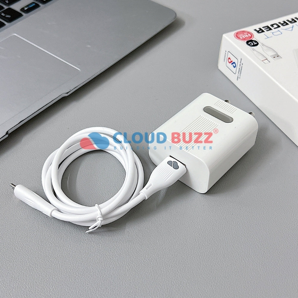 15W Smart Fast USB Charger with 1000MM Type-C (TC) Cable (CB107)