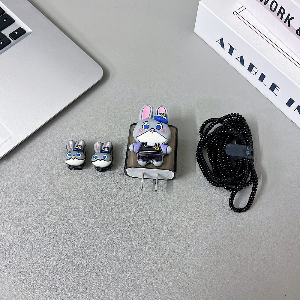 3D Cute Cartoon Doll Charger Case