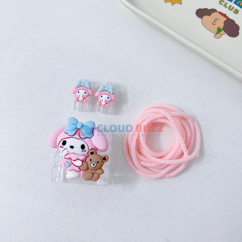 3D Cute Cartoon Doll TPU (Soft) (20W) Charger Case