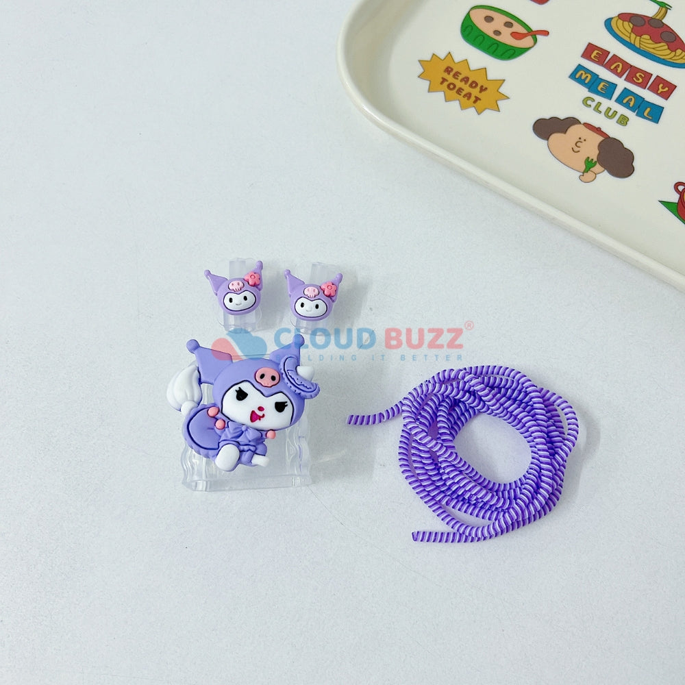 3D Cute Cartoon Doll TPU (Soft) (20W) Charger Case