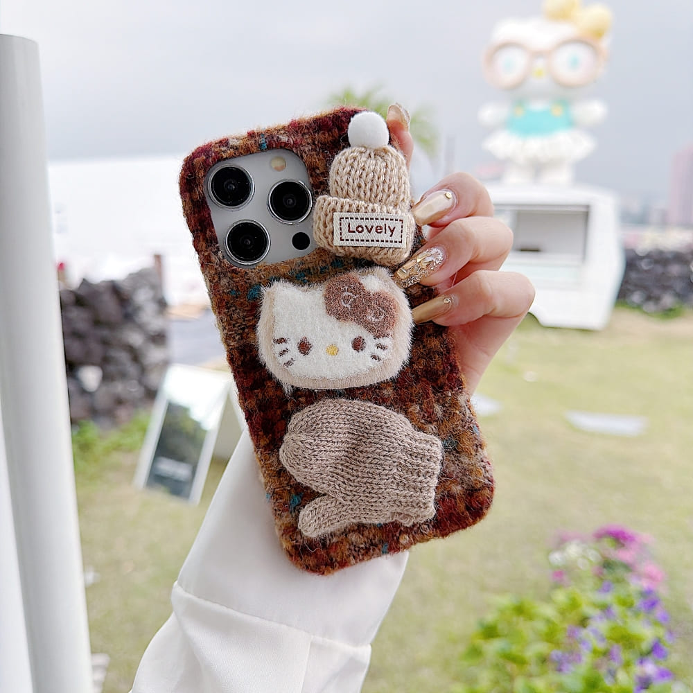 Autumn Cozy Kitty Shell Phone Case
