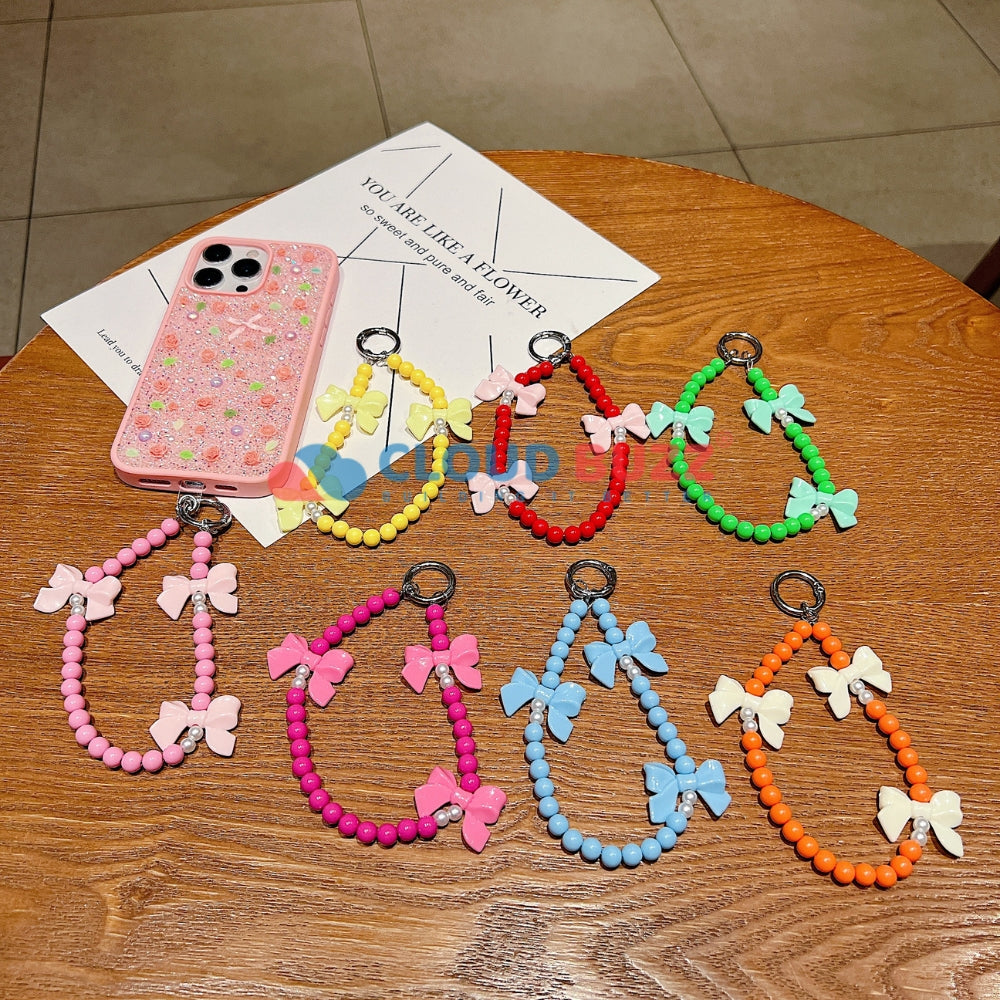 Bow Burst Beaded Phone Charm | Bracelet | Handbag Charm