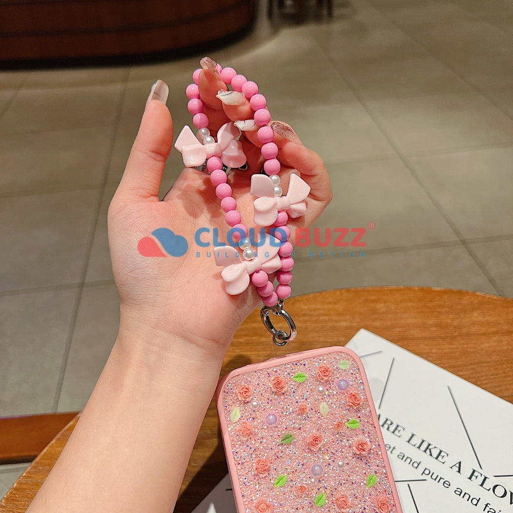 Bow Burst Beaded Phone Charm | Bracelet | Handbag Charm