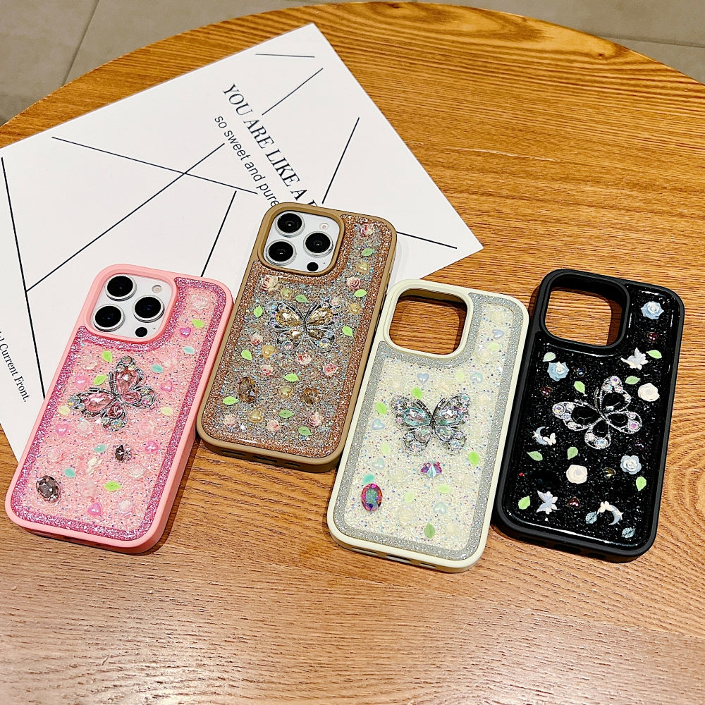 Butterfly Charm Diamond Phone Case