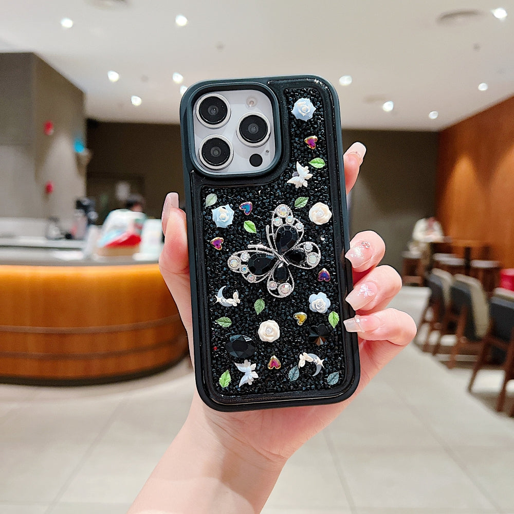 Butterfly Charm Diamond Phone Case