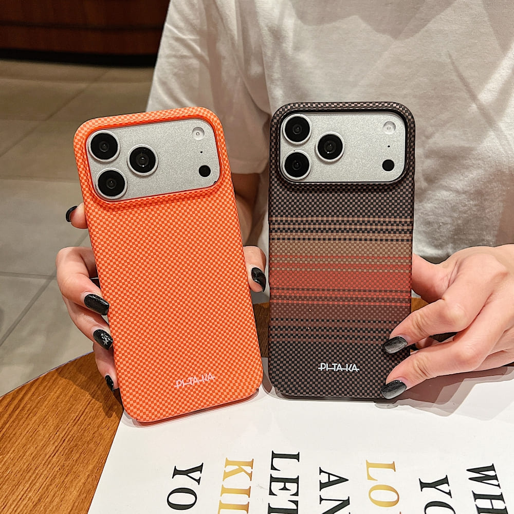 PITAKA Carbon Stealth Grid Phone Case (With Box Packing)