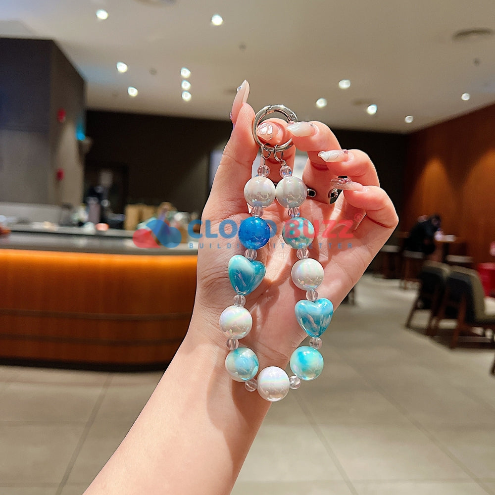 Colorful Love Beaded Acrylic Phone Charm | Bracelet | Handbag Charm