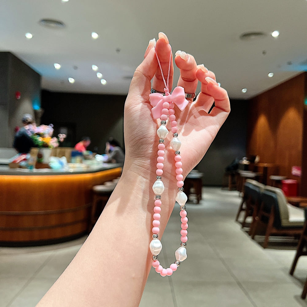 Cupid Bow Beaded Phone Charm