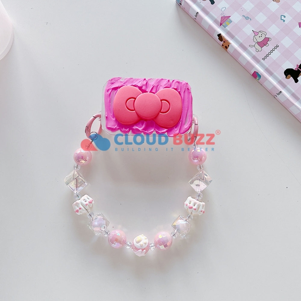Cute Mini Cartoon Toy Flip Mirror Universal Stand with Crystal Bracelet