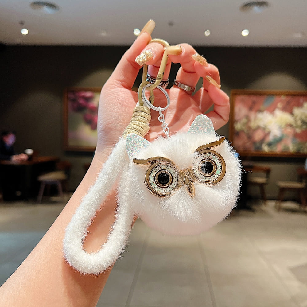 Cute Puff Owl Phone Charm | Keychain | Handbag Charm