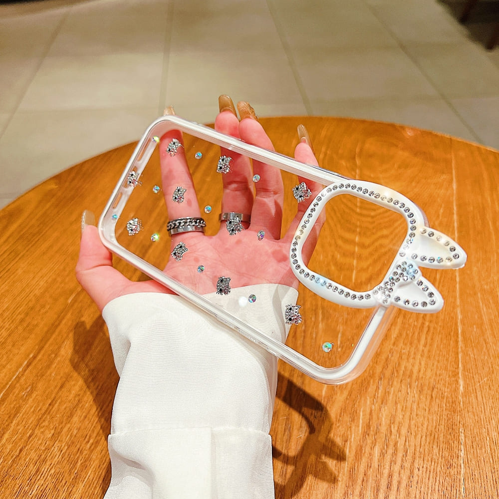 Diamond Meow Luxe Phone Case