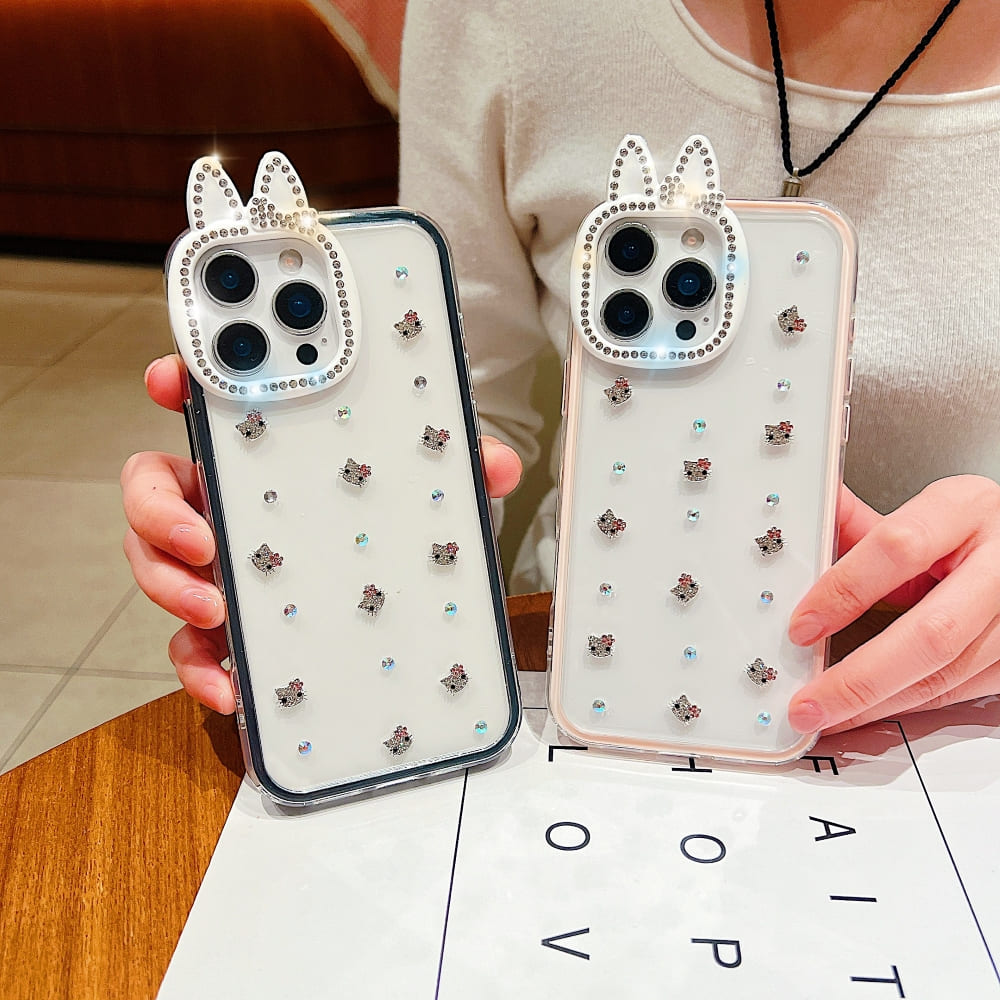 Diamond Meow Luxe Phone Case