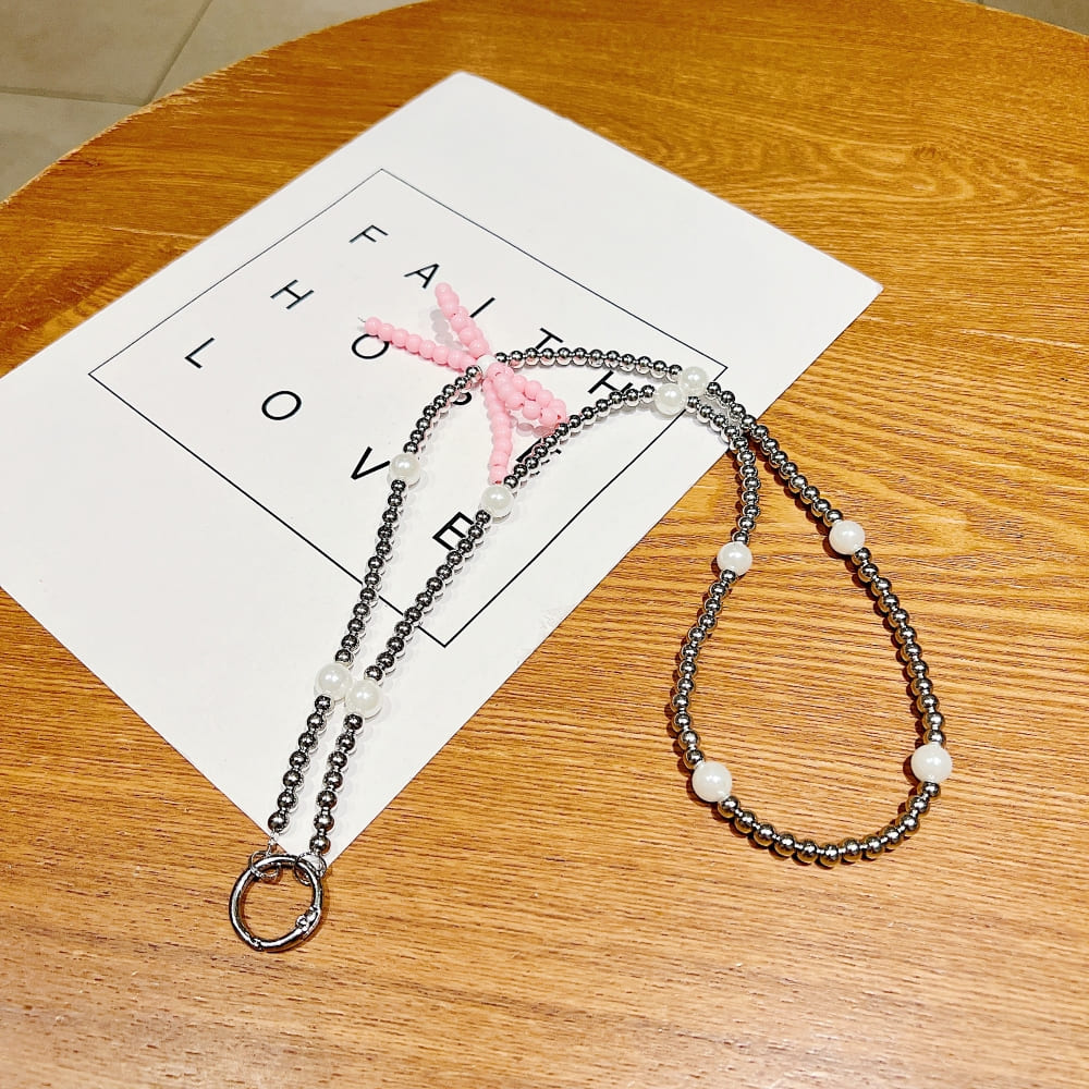 Grace Bow Charm Phone Chain | Phone Strap
