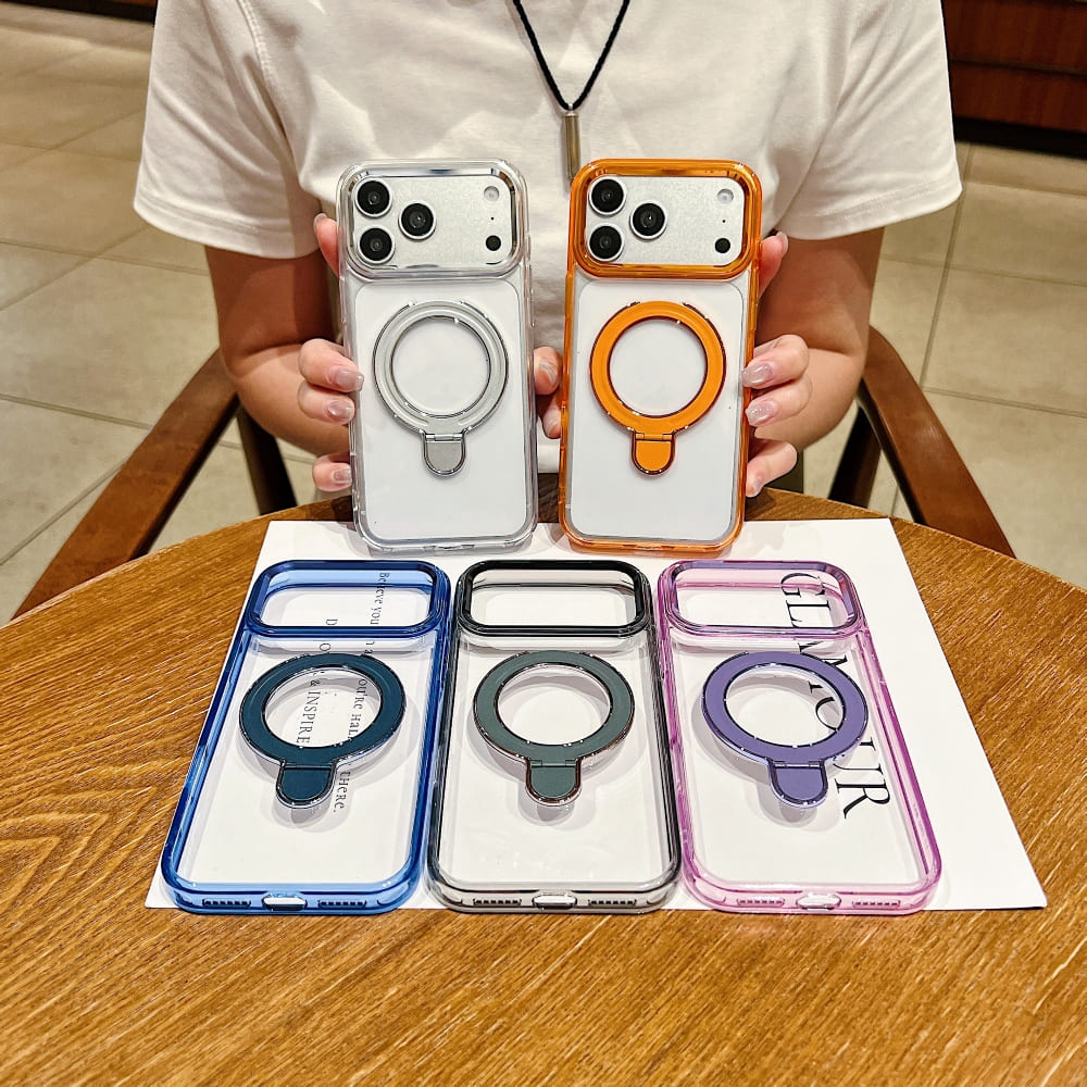 DITAKA Halo Stand Mag Crystal Phone Case (With Box Packing)