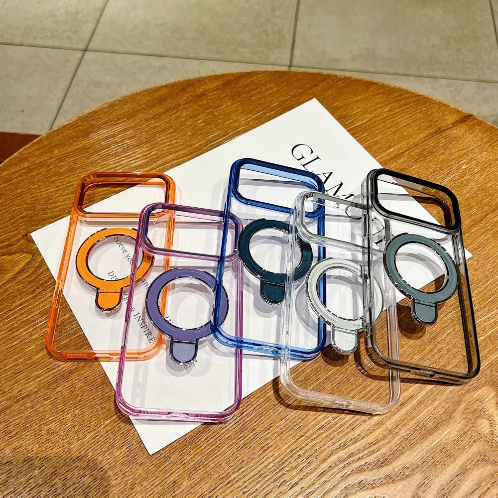DITAKA Halo Stand Mag Crystal Phone Case (With Box Packing)