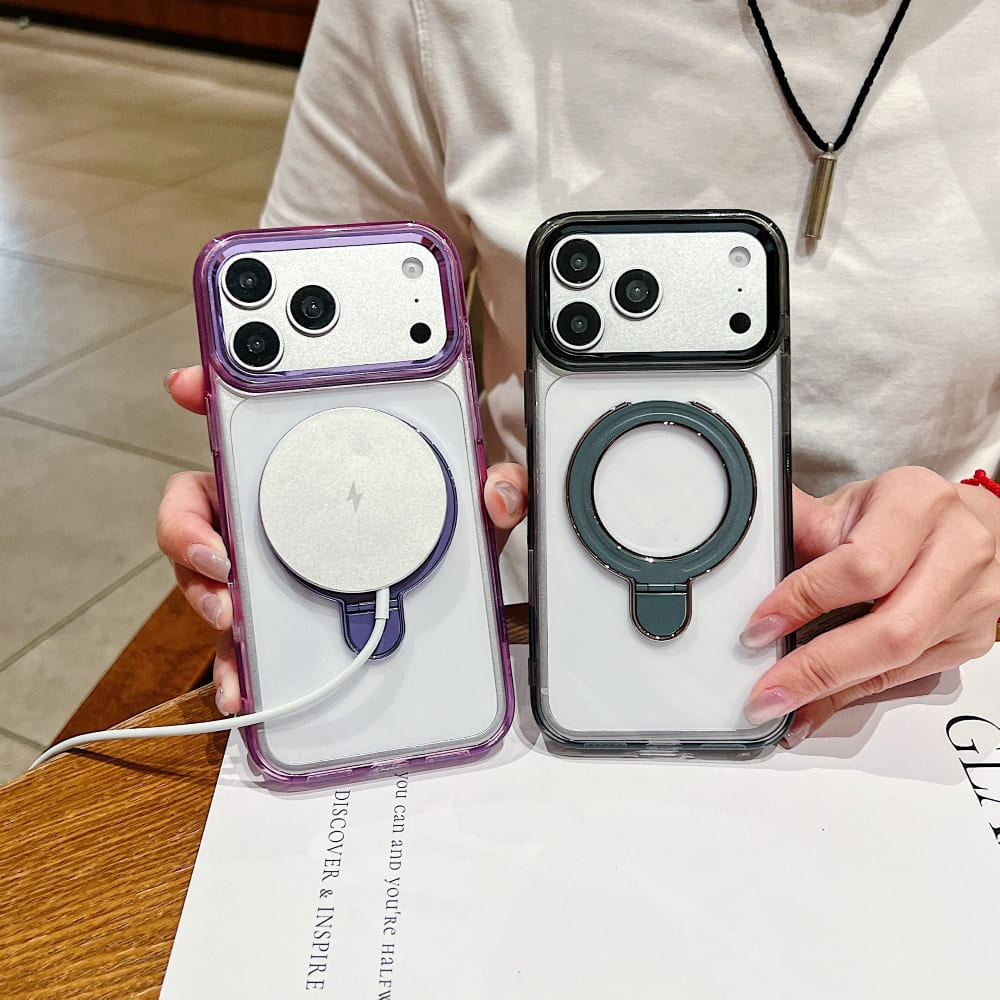 DITAKA Halo Stand Mag Crystal Phone Case (With Box Packing)