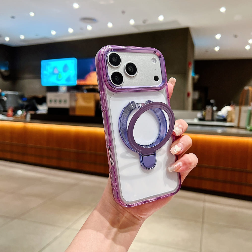 DITAKA Halo Stand Mag Crystal Phone Case (With Box Packing)