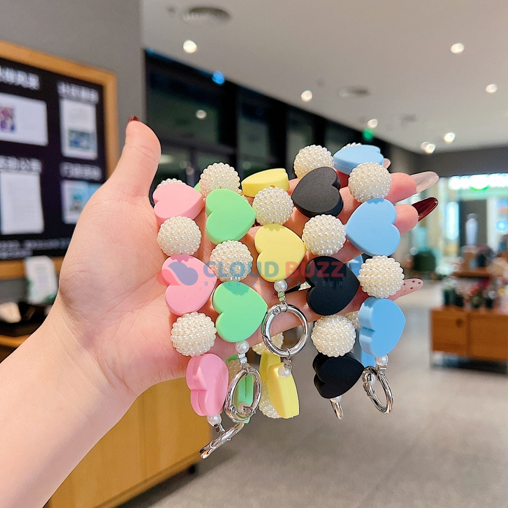 Heart Shape Acrylic Phone Charm | Bracelet | Handbag Charm