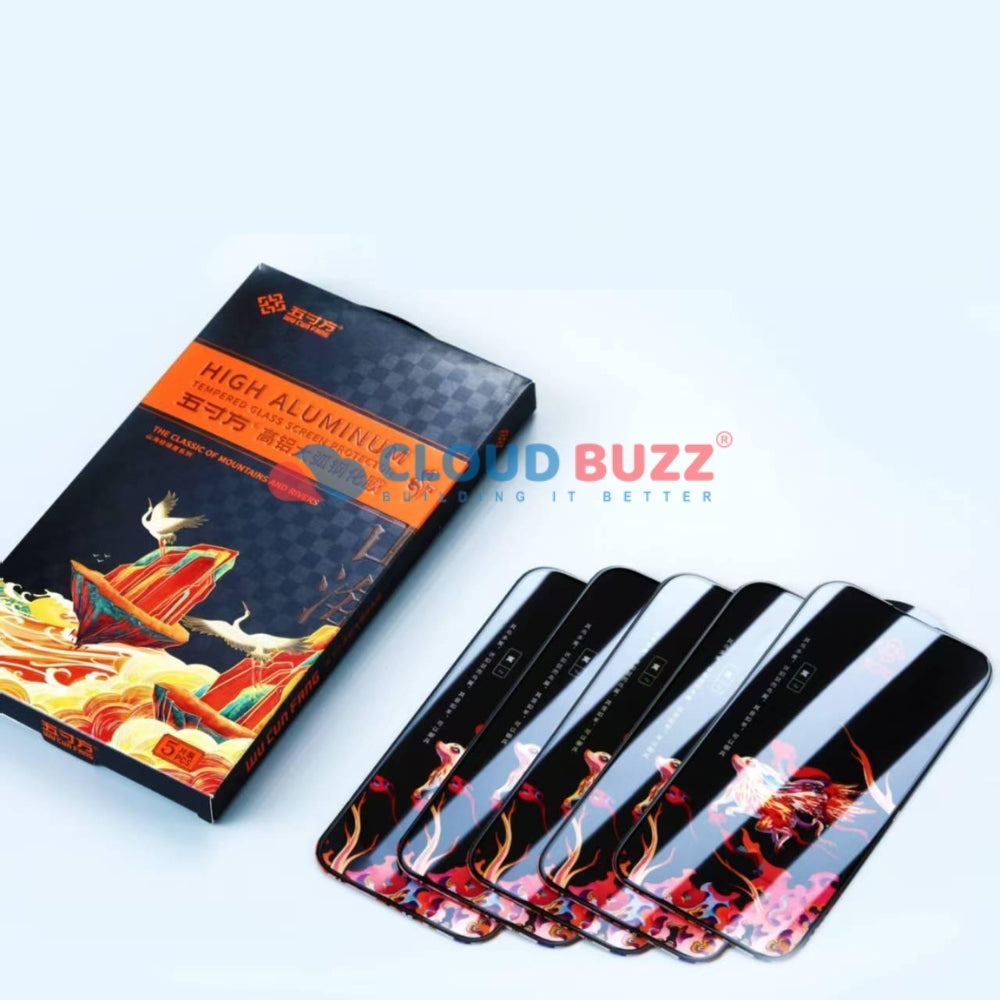 High Aluminum HD Tempered Glass | Screen Protector (Pack of 5, Per Piece ₹35)