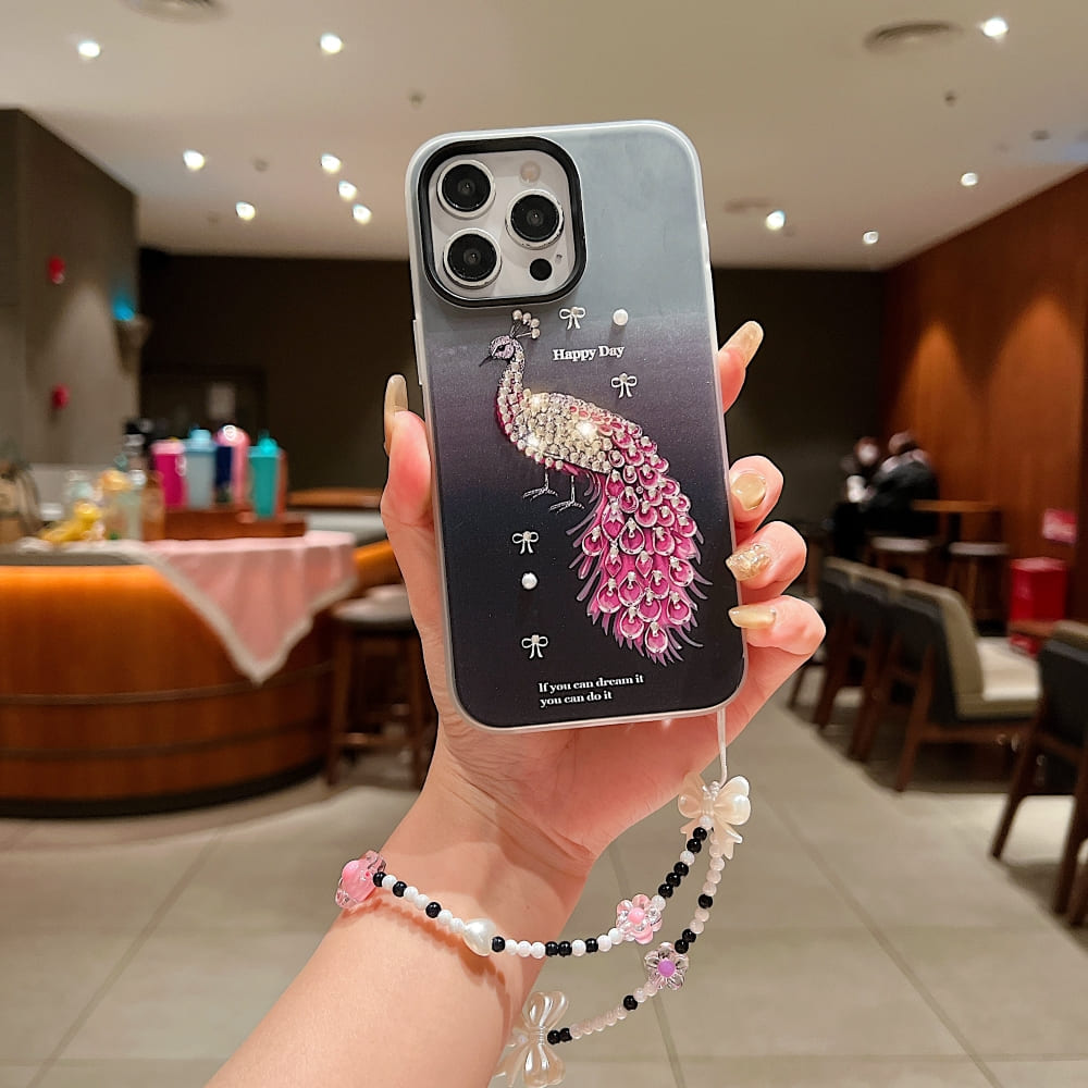 Peacock Glam Phone Case
