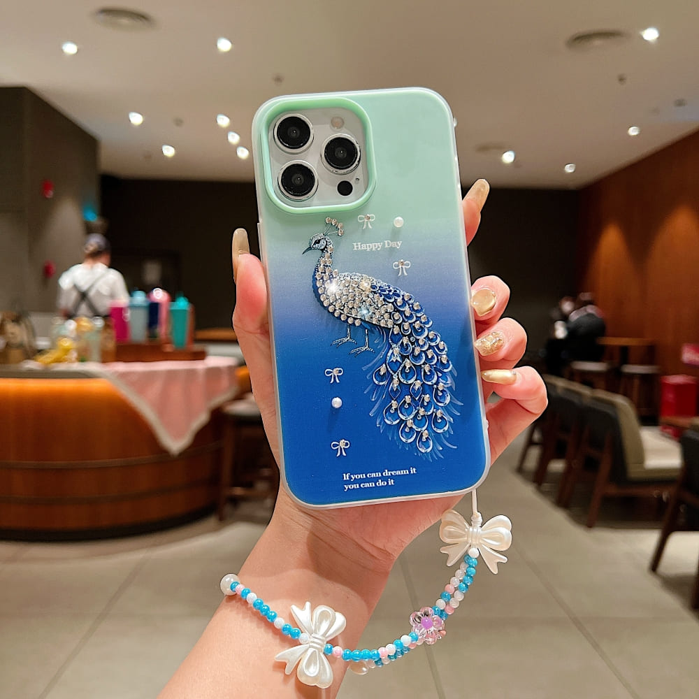 Peacock Glam Phone Case