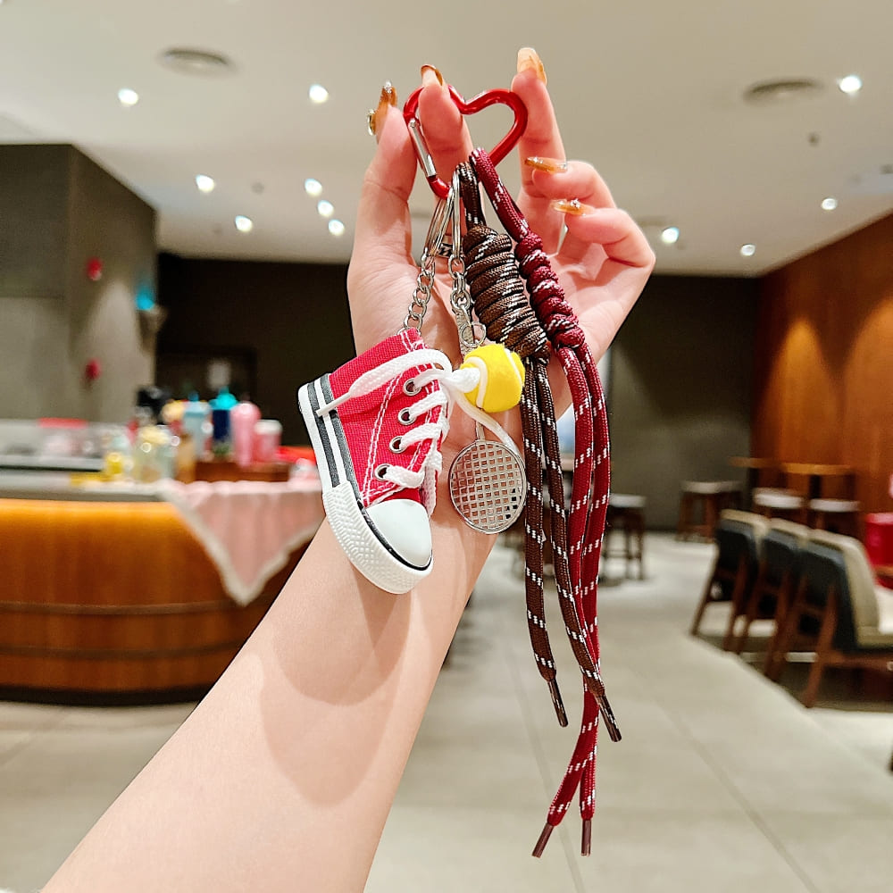 Sneakers Ornament Bow Rope Phone Charm | Keychain | Handbag Charm
