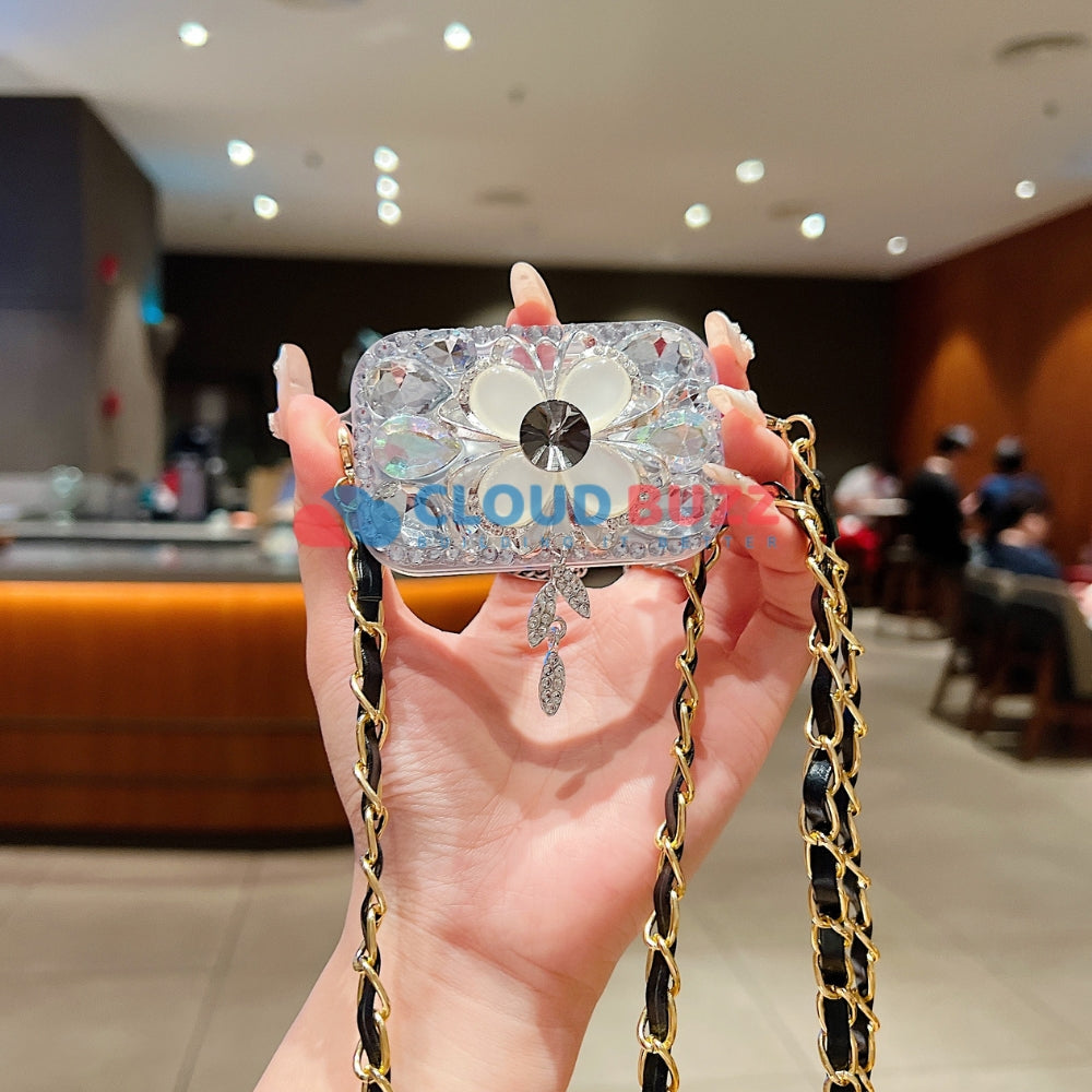 Stone Flower Pattern Universal Stand with Crystal Bracelet