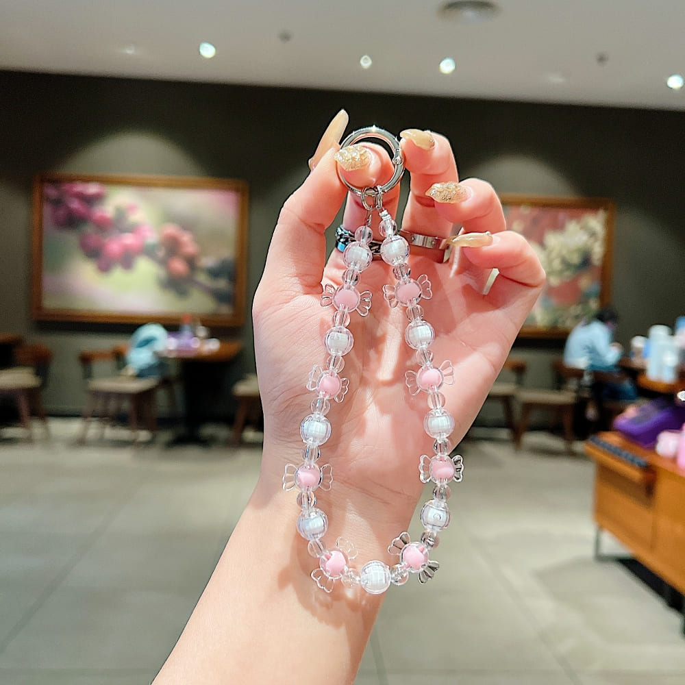 Sugar Pastel Candy Bead Phone Charm | Keychain | Handbag Charm