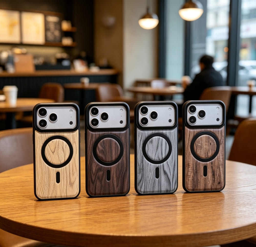 Timber Finish Grip Phone Case