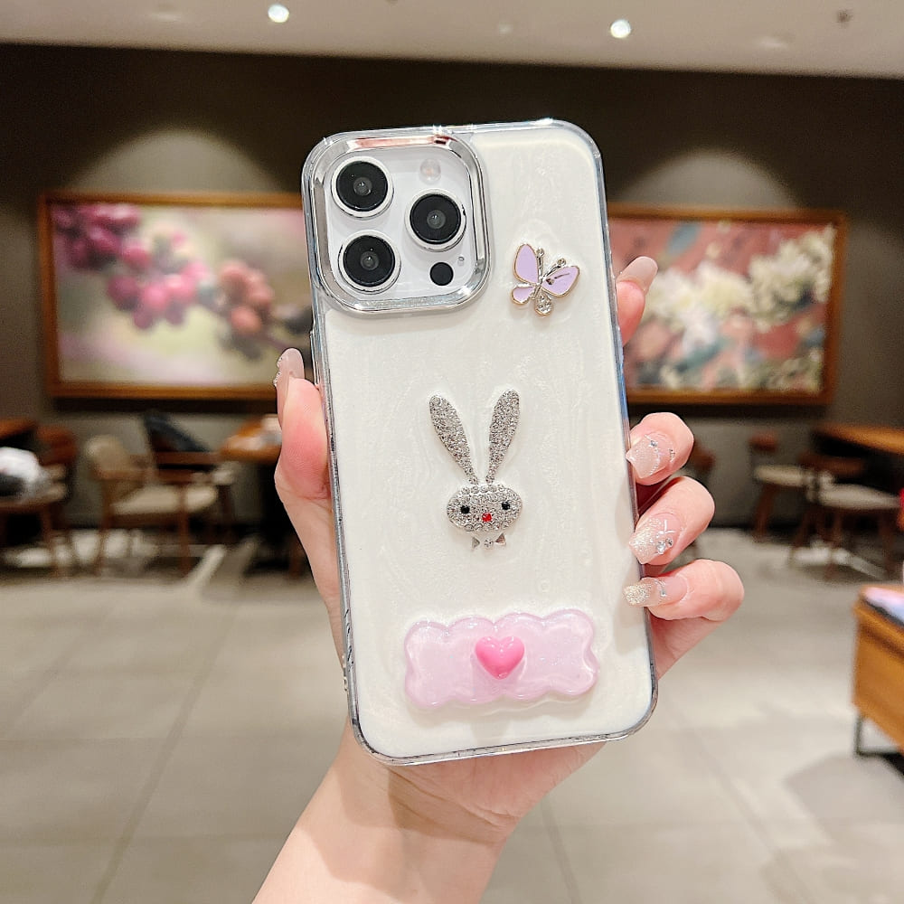 Tiny Bear | Flower | Heart | Mirror Shockproof Phone Case