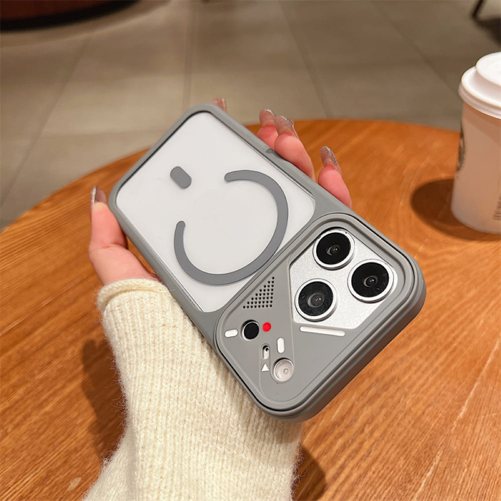 Transparent Colorful Frame Mag Phone Case