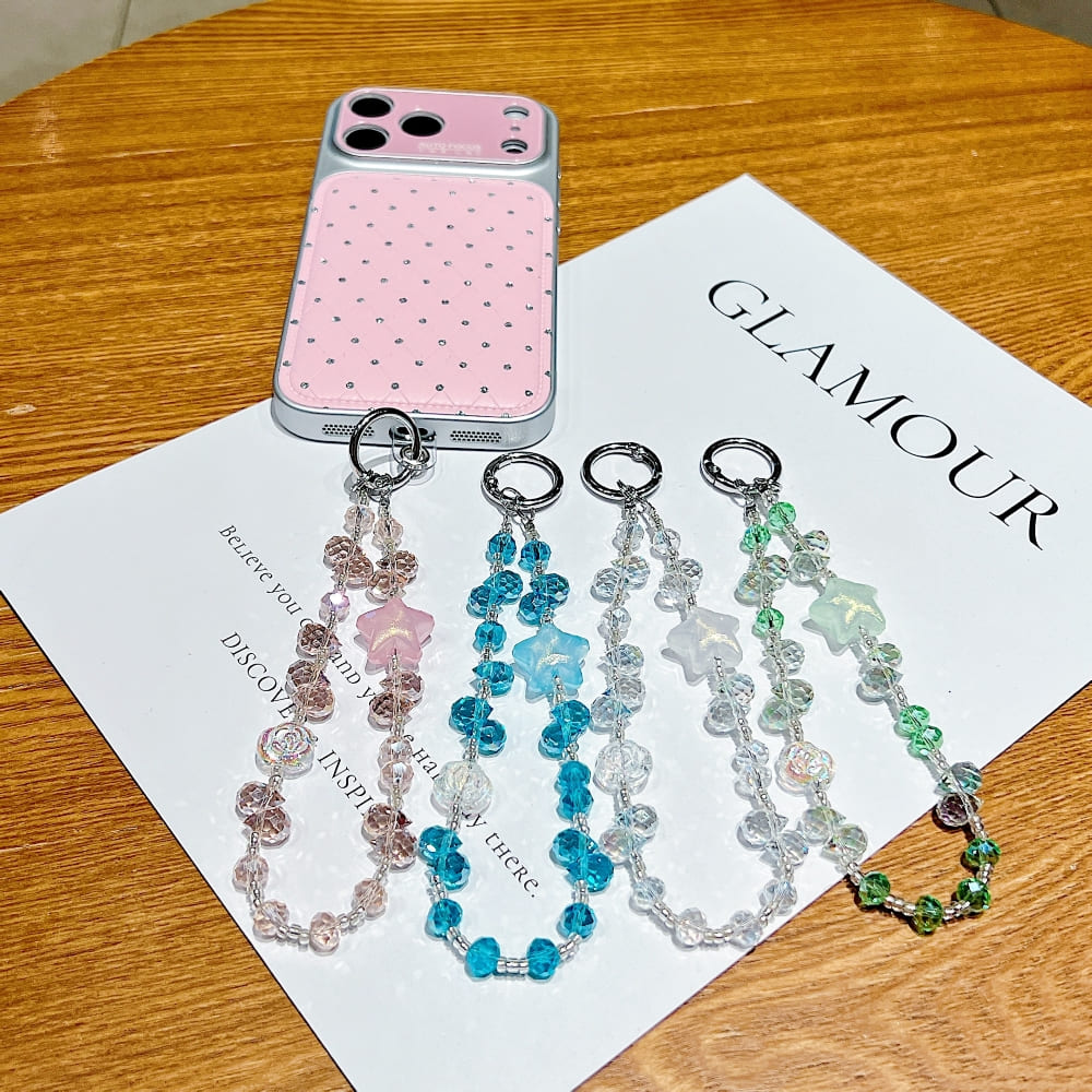 Twinkle Star Beaded Phone Charm