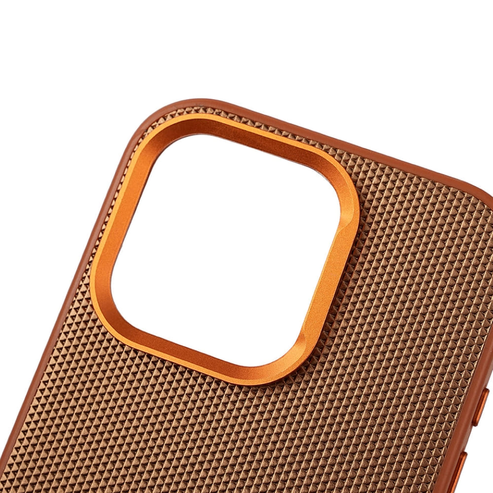 Vegan Leather Metro Weave Phone Case (With Box Packing)