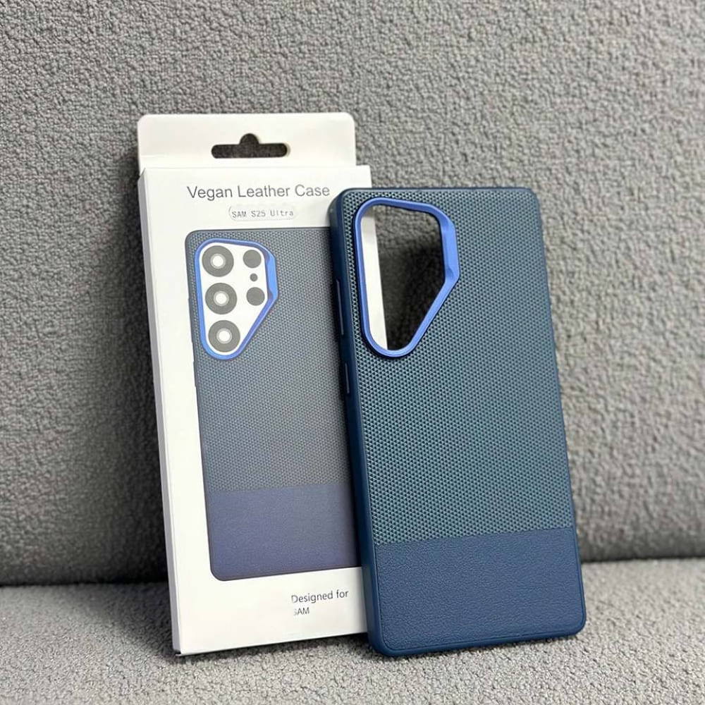 Vegan Leather Metro Weave Phone Case (With Box Packing)