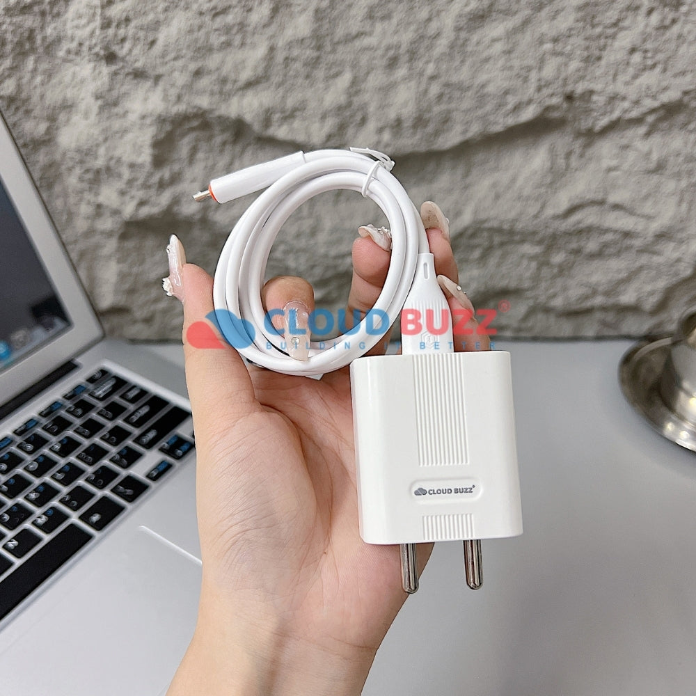 15W Smart Fast USB Charger with 1000MM Micro (V8) Cable (CB107)