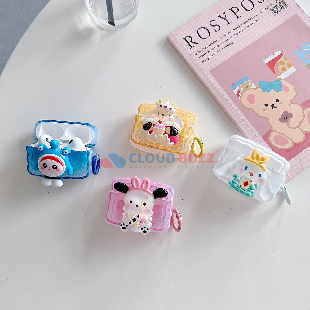 3D Cute Cartoon Doll Air pod TPU (Soft) Case