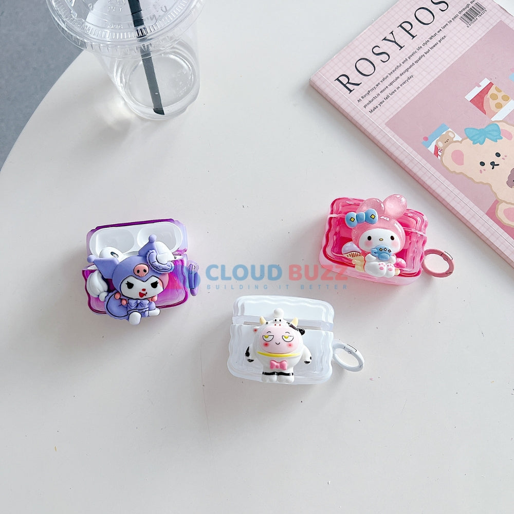 3D Cute Cartoon Doll Air pod TPU (Soft) Case