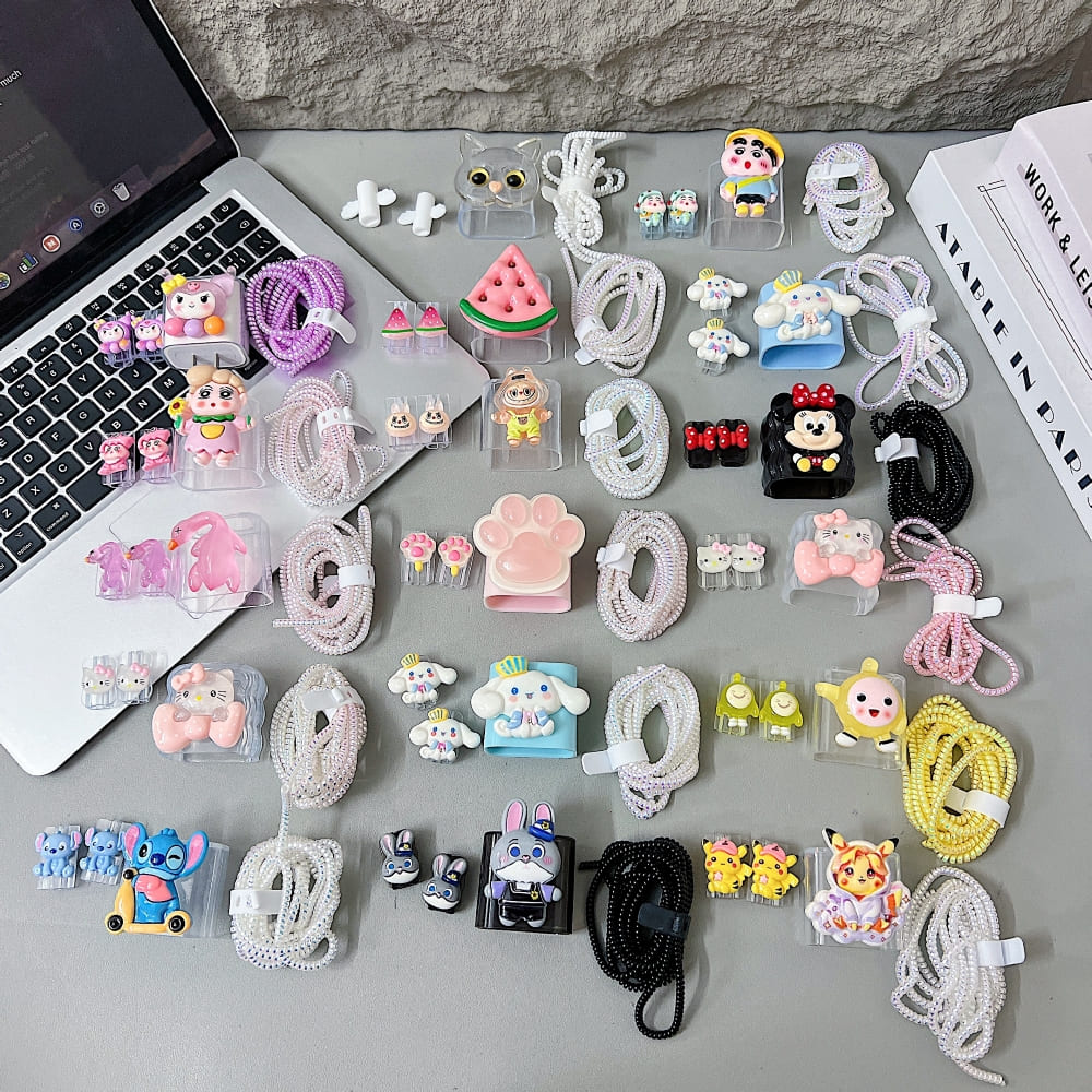 3D Cute Cartoon Doll Charger Case