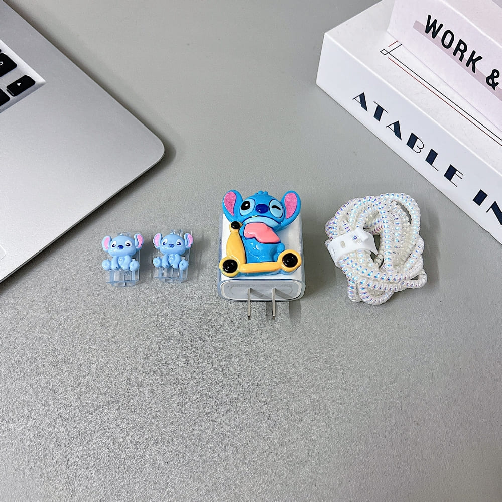 3D Cute Cartoon Doll Charger Case