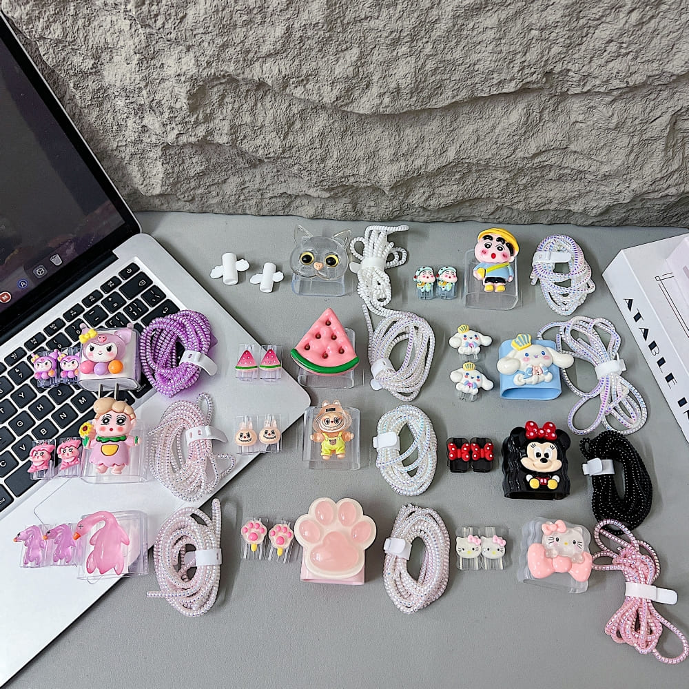 3D Cute Sunny Girl Cartoon Doll Charger Case