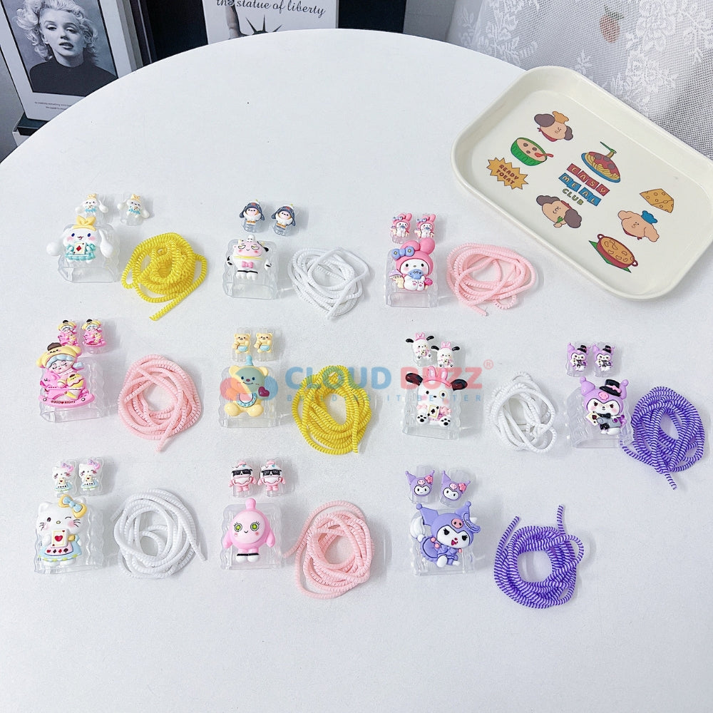 3D Cute Cartoon Doll TPU (Soft) (20W) Charger Case