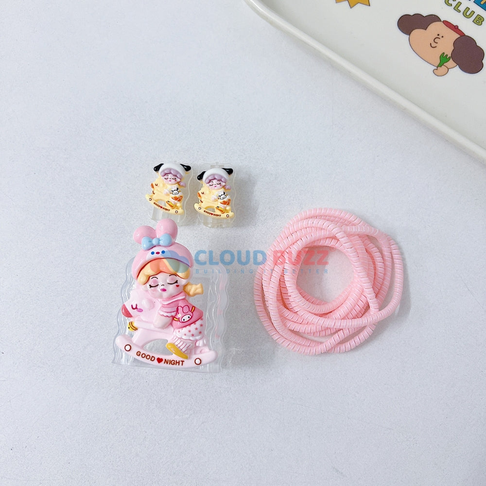 3D Cute Cartoon Doll TPU (Soft) (20W) Charger Case