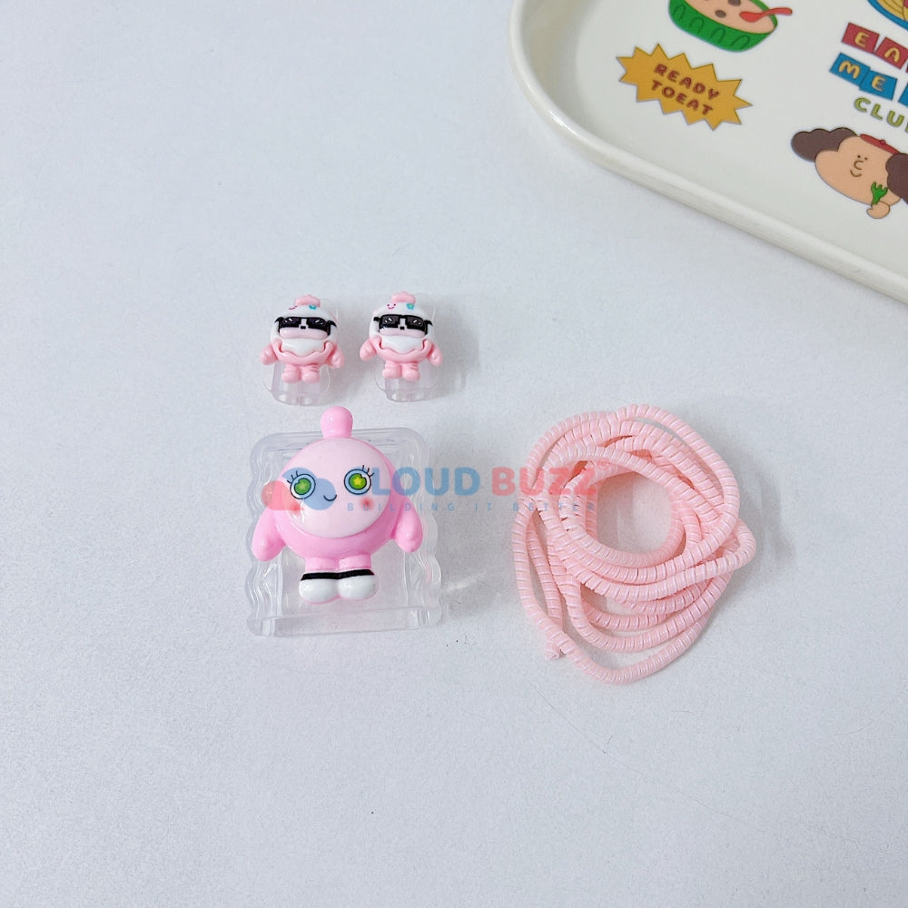 3D Cute Cartoon Doll TPU (Soft) (20W) Charger Case