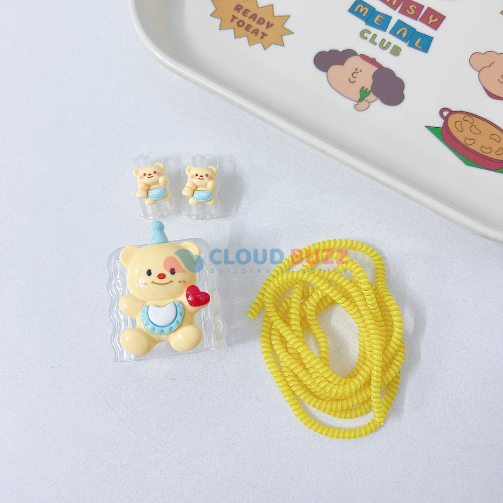 3D Cute Cartoon Doll TPU (Soft) (20W) Charger Case