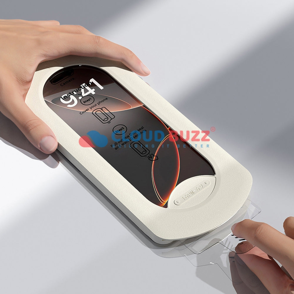 9H Anti - Scratch Hight Definition Instant Sticker Tempered Glass | Screen Protector | Installation Kit with Applicator