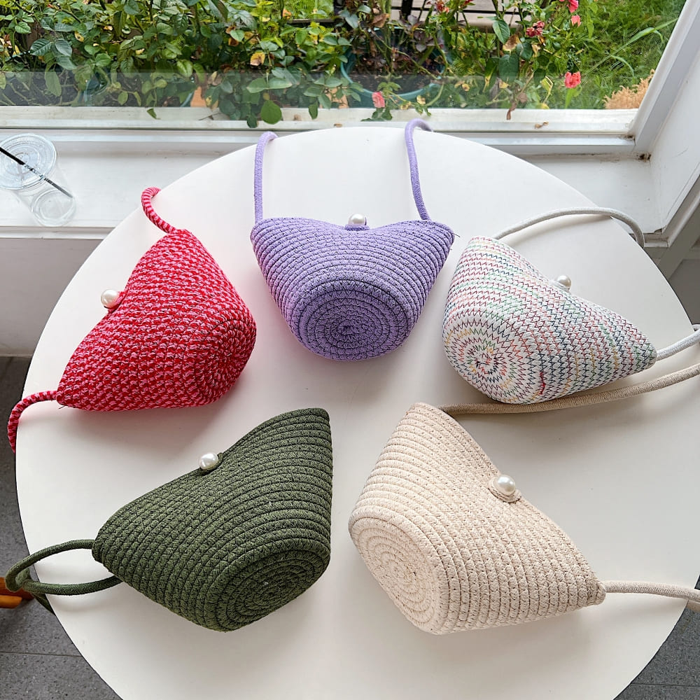 Bow Belle Woven Mini Bag
