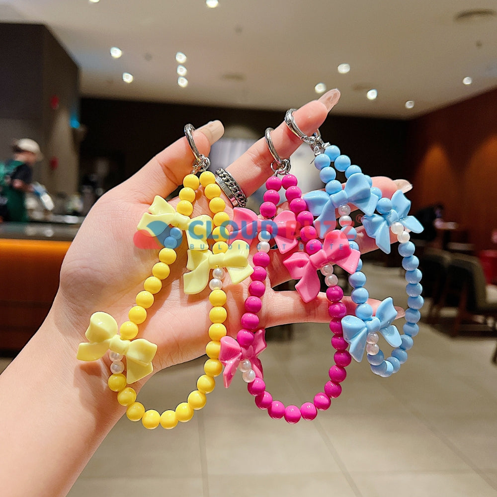 Bow Burst Beaded Phone Charm | Bracelet | Handbag Charm
