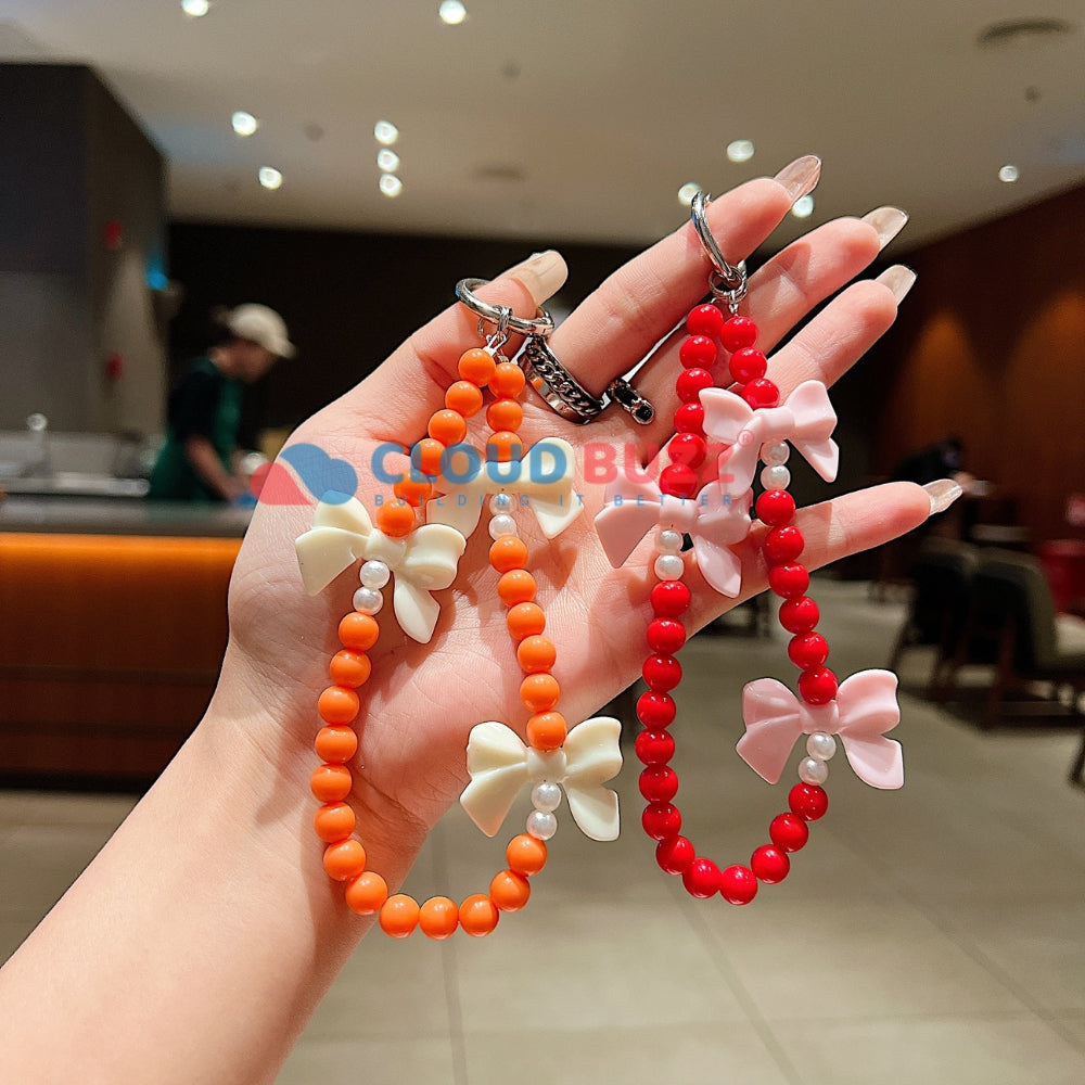 Bow Burst Beaded Phone Charm | Bracelet | Handbag Charm