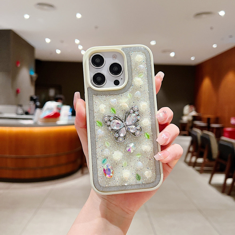 Butterfly Charm Diamond Phone Case
