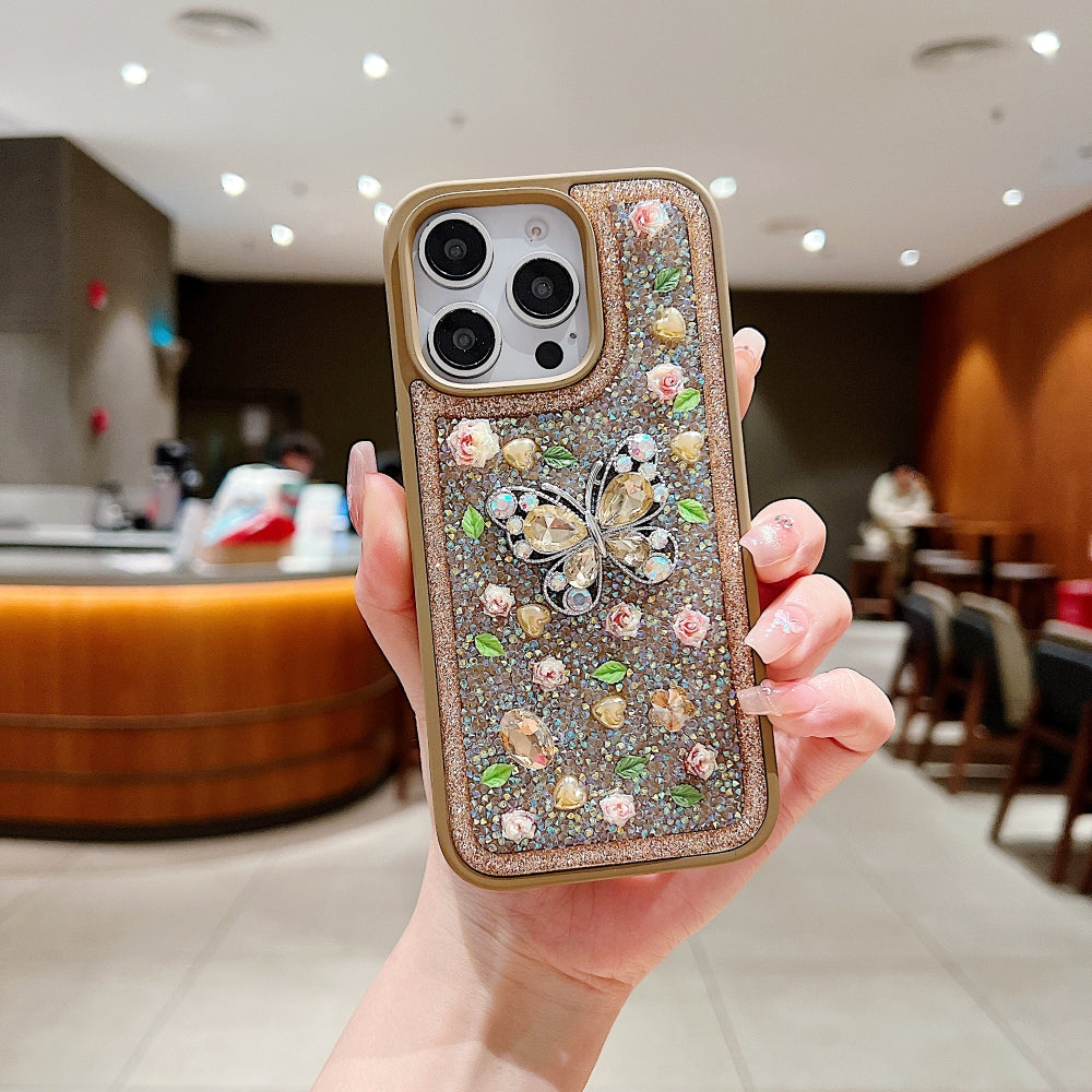 Butterfly Charm Diamond Phone Case